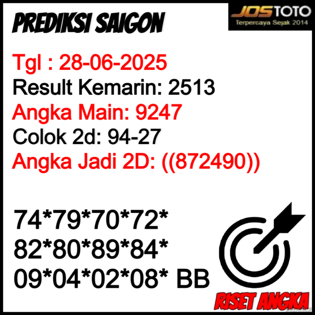PREDIKSI TOGEL SAIGON JOSTOTO