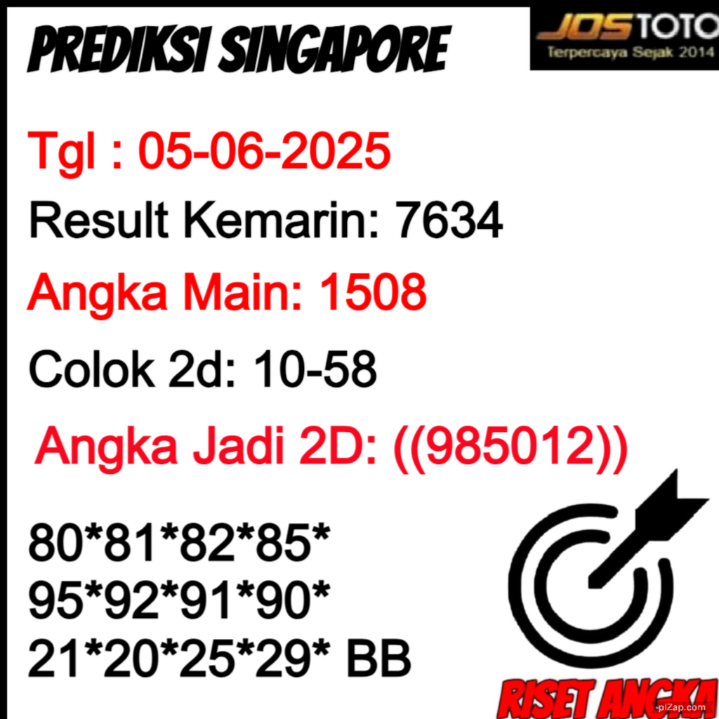 PREDIKSI TOGEL SGP JOSTOTO