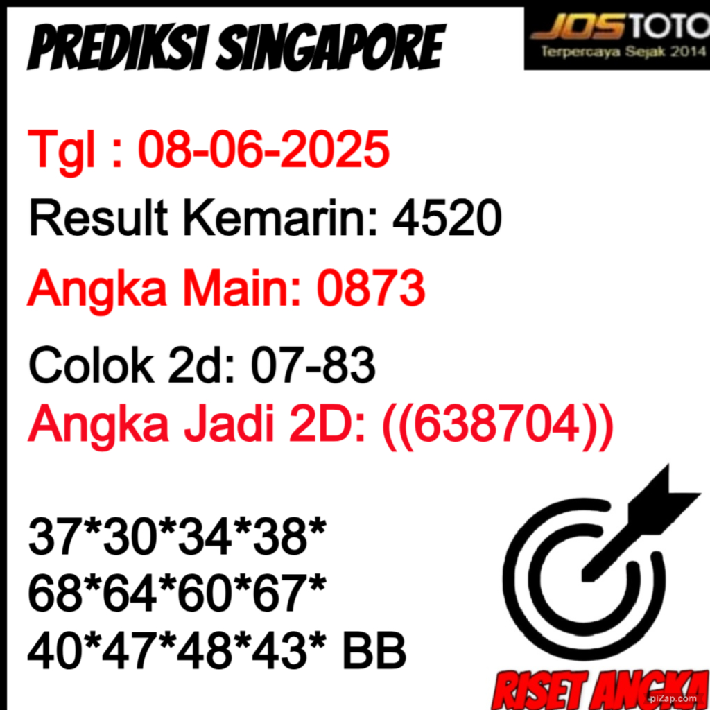 PREDIKSI TOGEL SGP JOSTOTO
