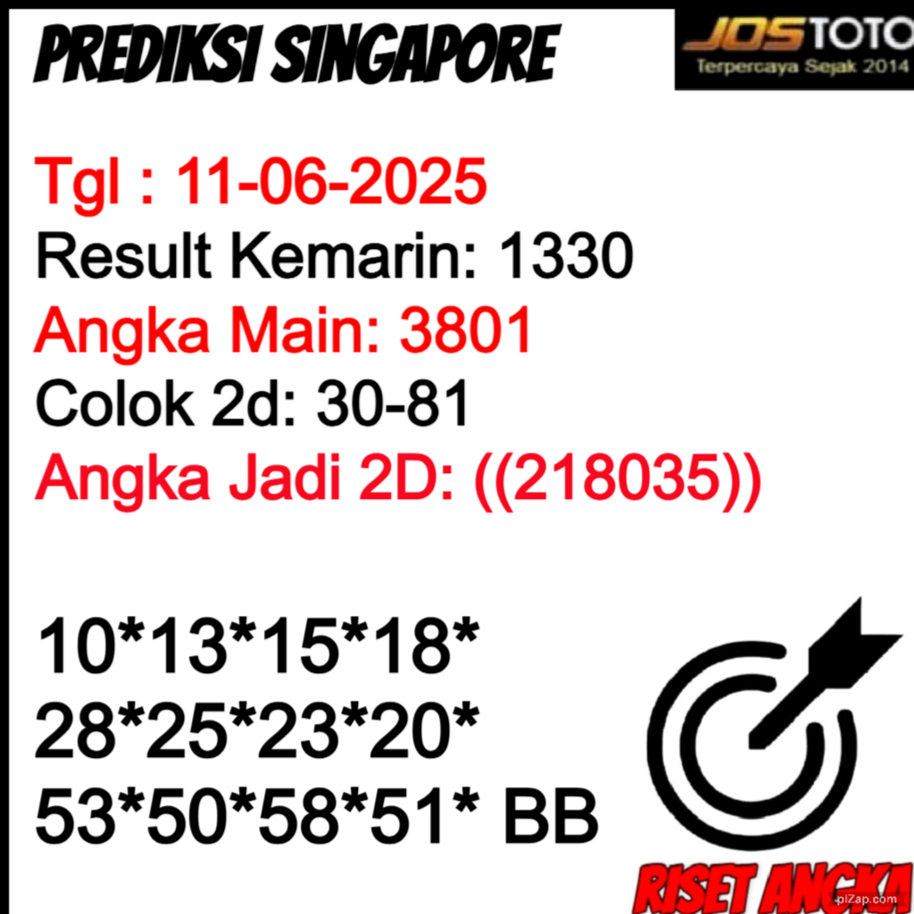 PREDIKSI TOGEL SGP JOSTOTO