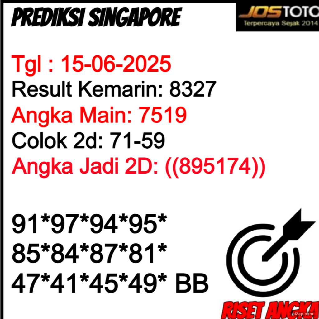 PREDIKSI TOGEL SGP JOSTOTO