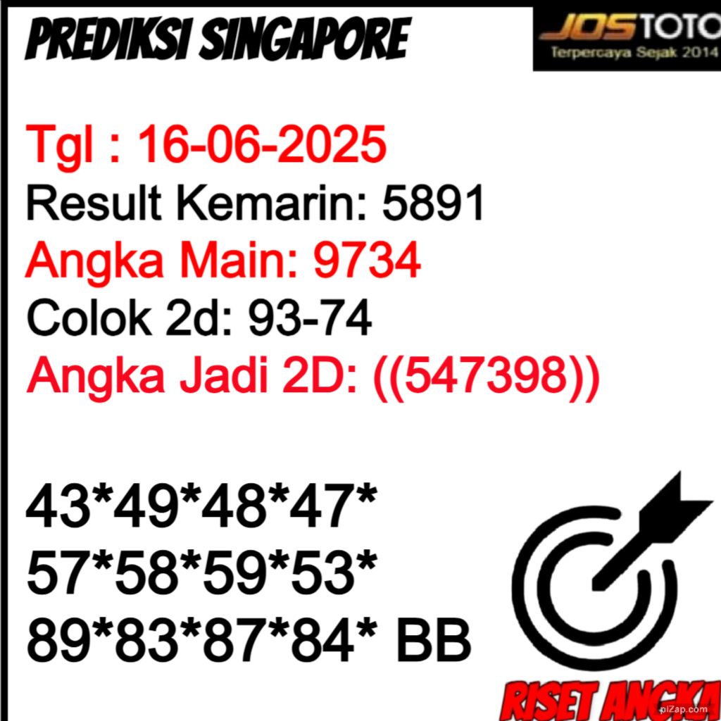 PREDIKSI TOGEL SGP JOSTOTO