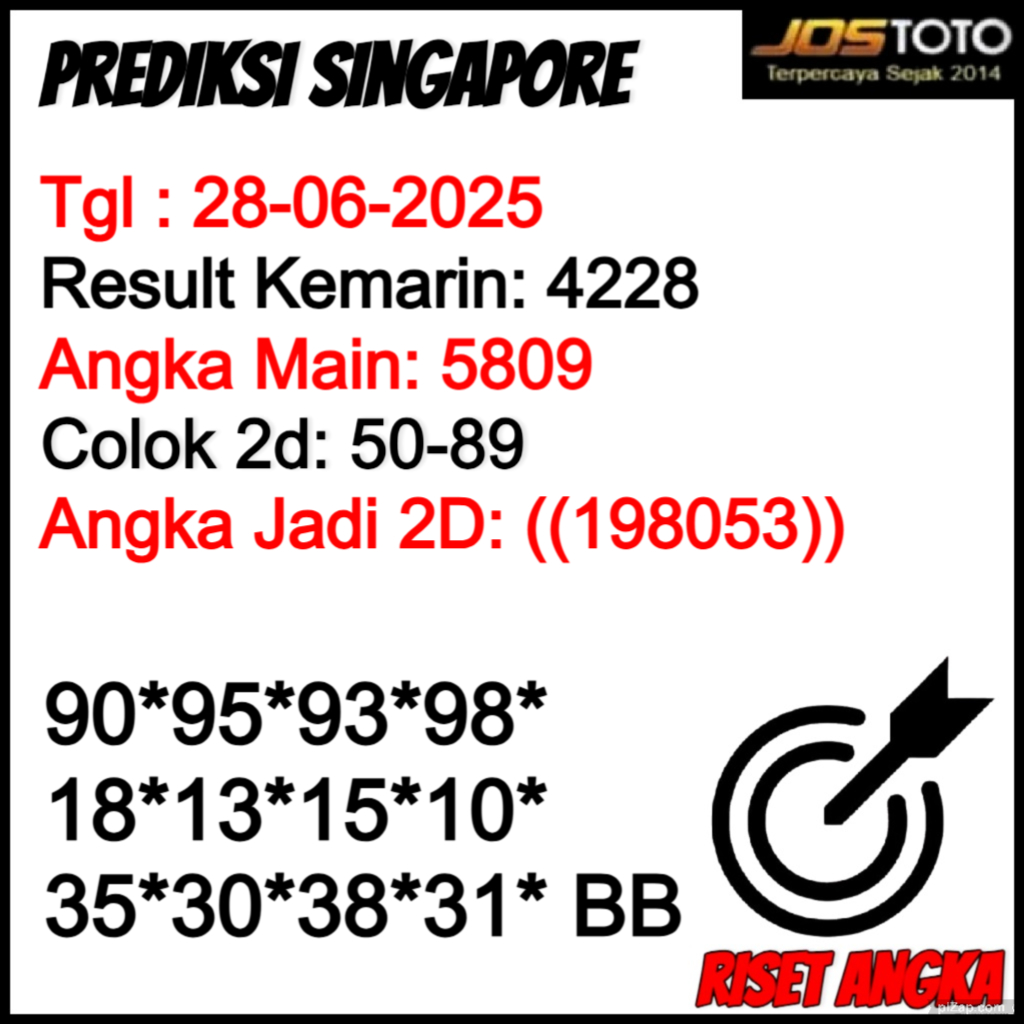 PREDIKSI TOGEL SGP JOSTOTO
