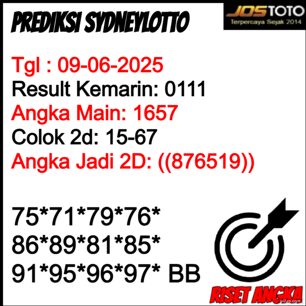 PREDIKSI TOGEL SDYLOTTO JOSTOTO