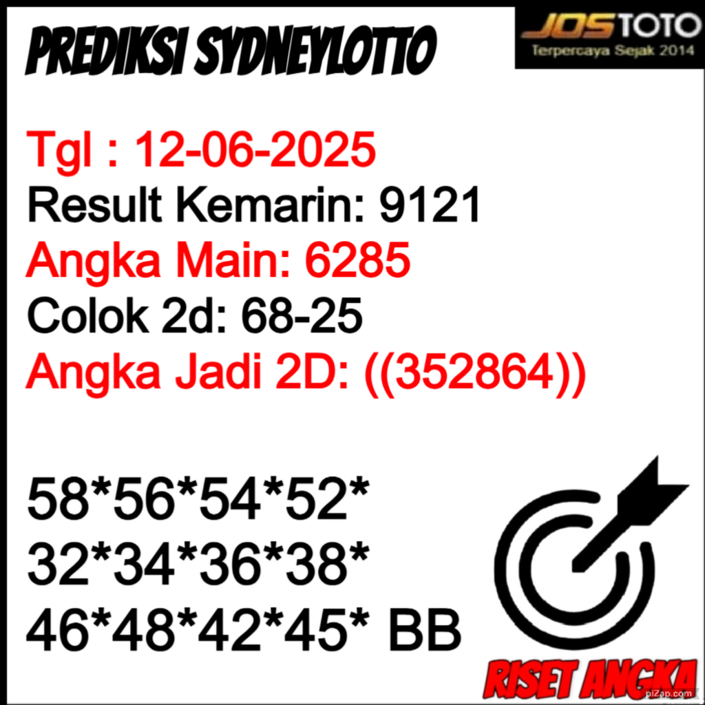 PREDIKSI TOGEL SDYLOTTO JOSTOTO