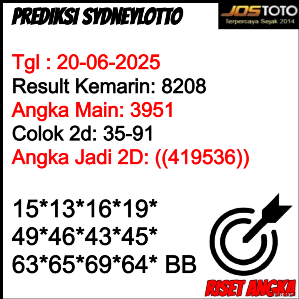 PREDIKSI TOGEL SDYLOTTO JOSTOTO