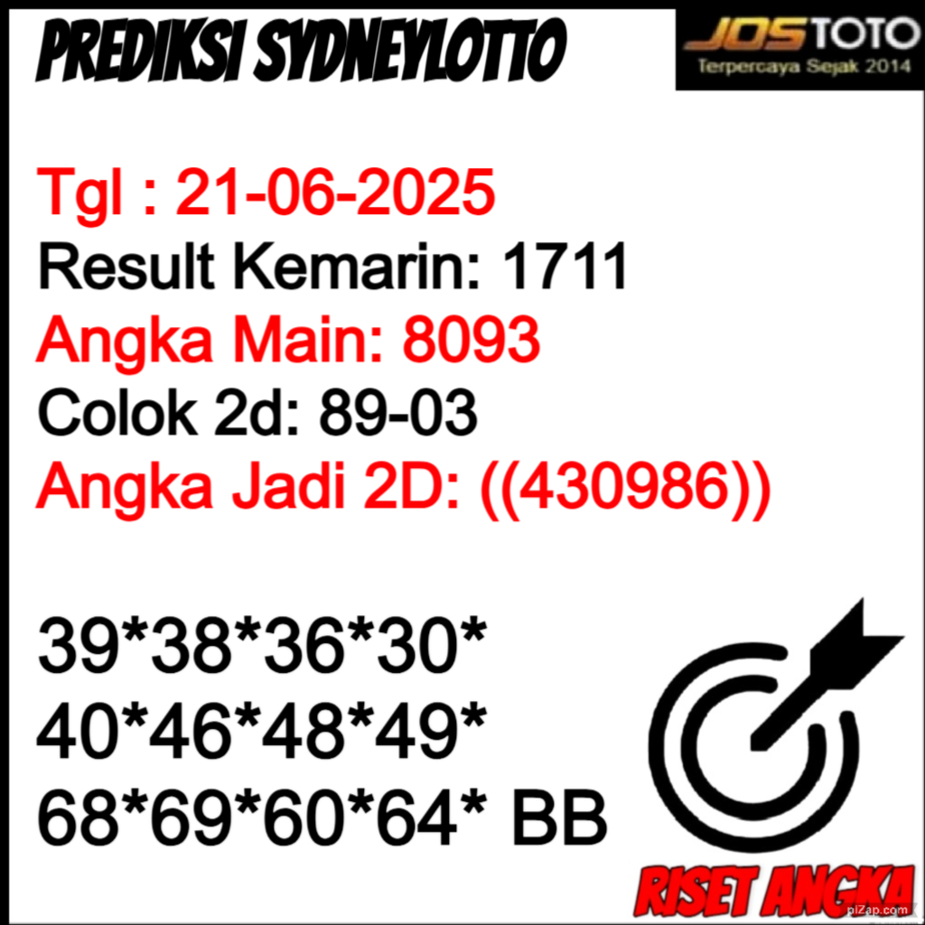 PREDIKSI TOGEL SDYLOTTO JOSTOTO