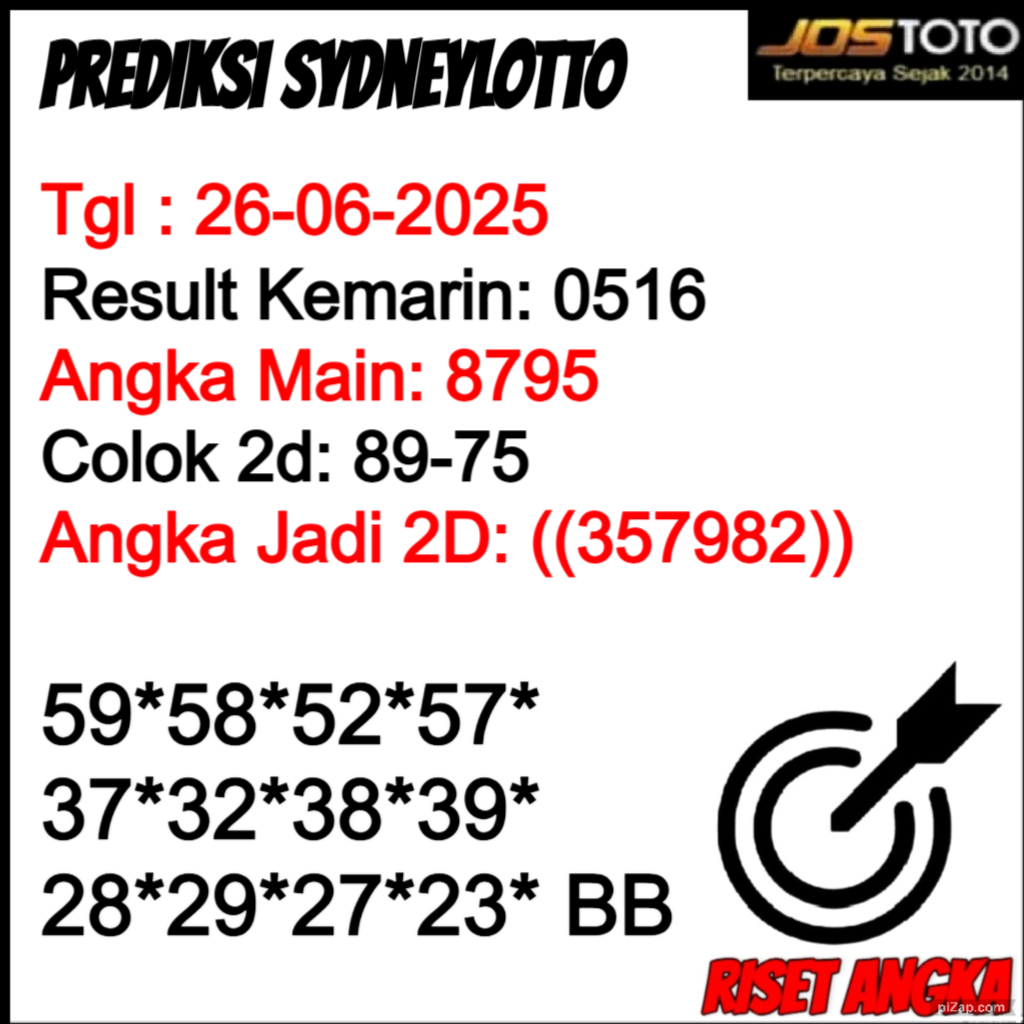 PREDIKSI TOGEL SDYLOTTO JOSTOTO 