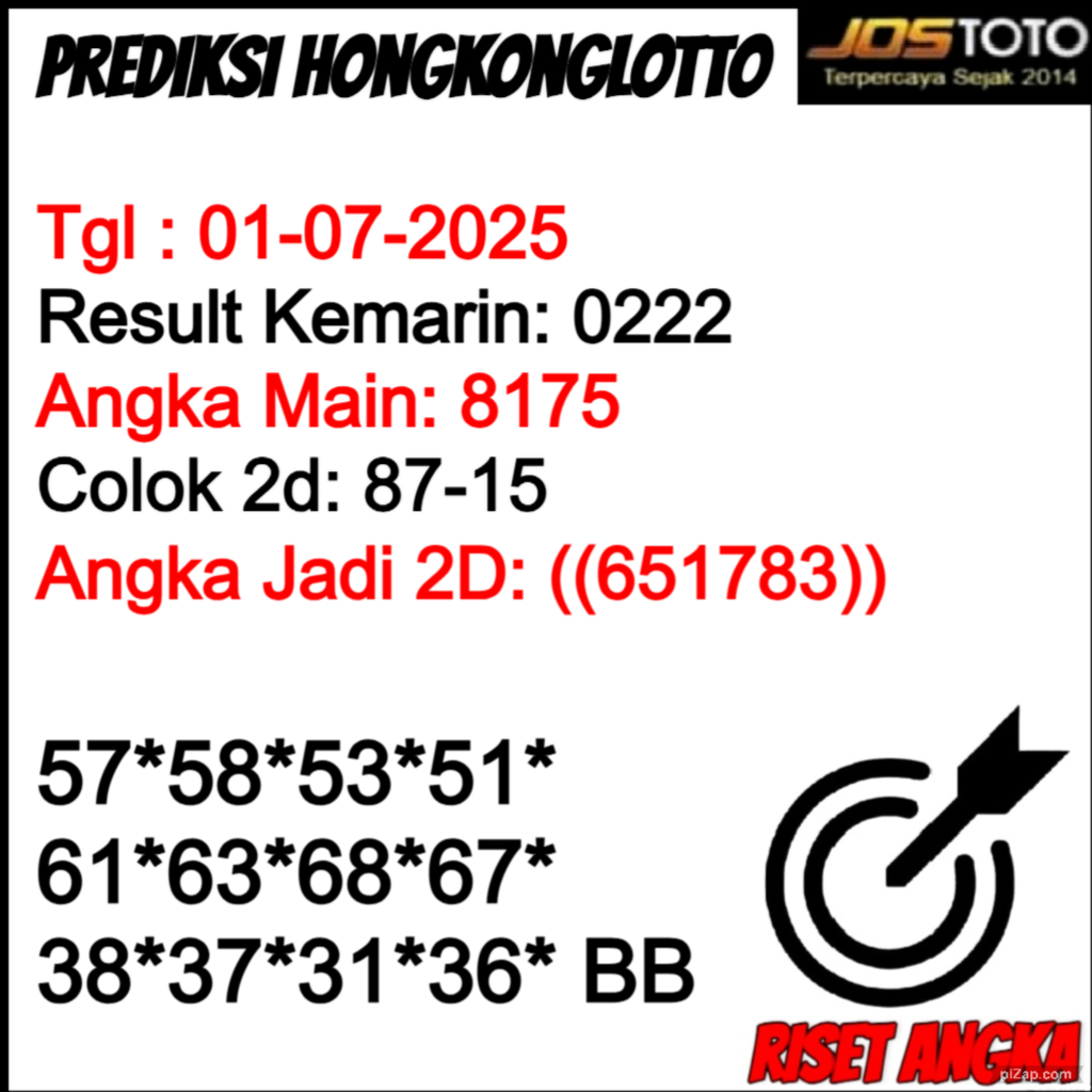 PREDIKSI TOGEL HKLOTTO JOSTOTO