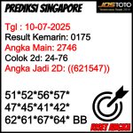 PREDIKSI TOGEL SGP JOSTOTO HARI INI 10 JULI 2025